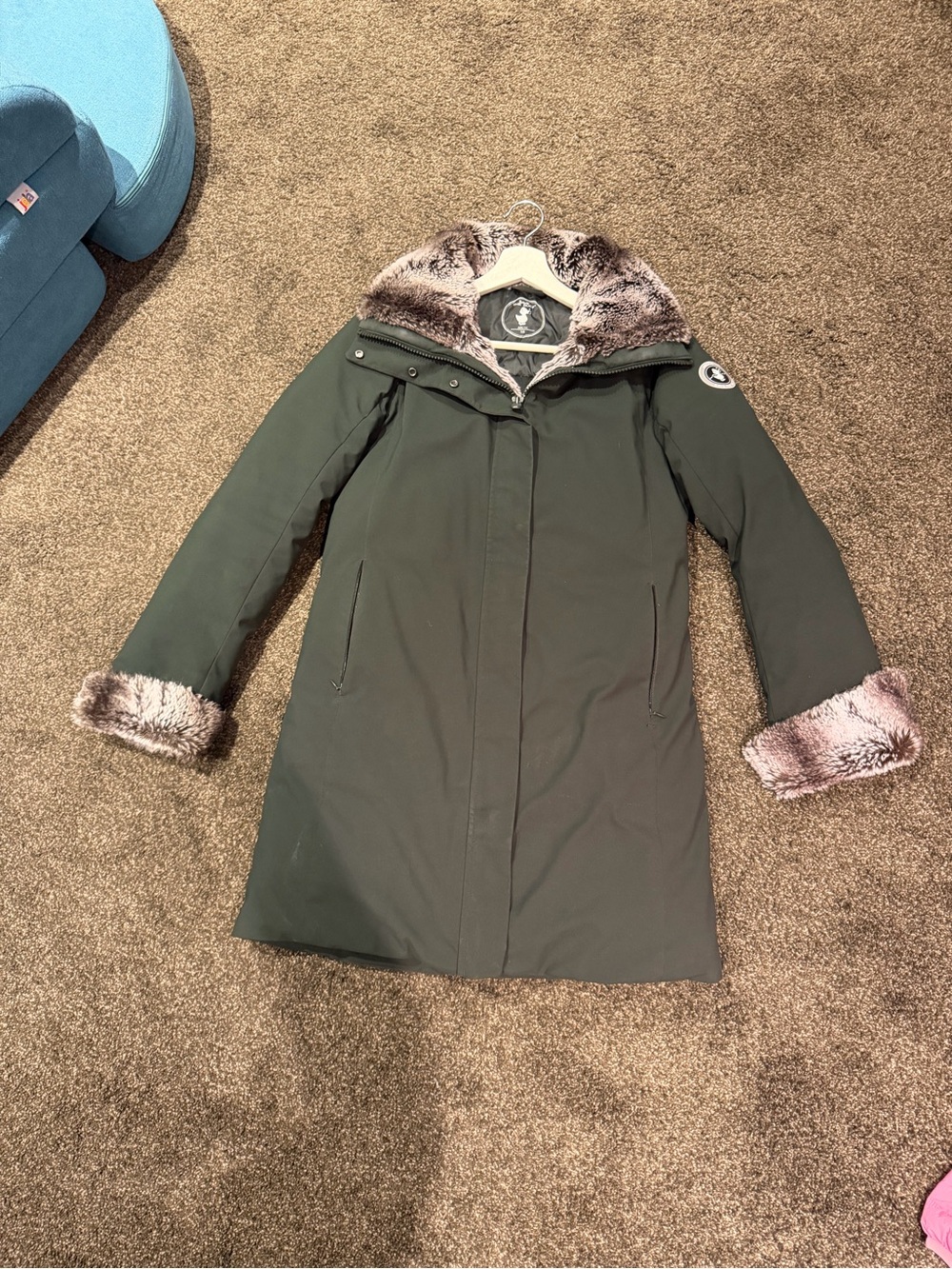 SAVE THE DUCK Green Puffer Coat